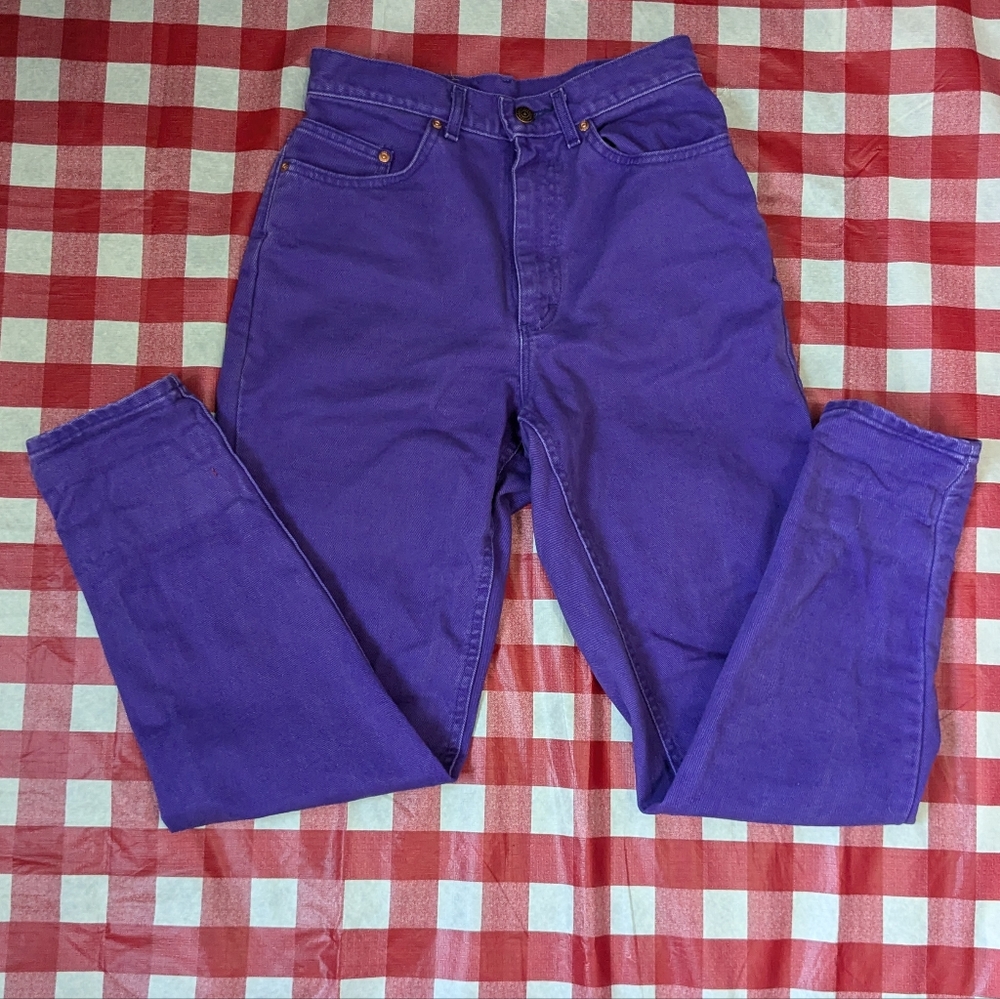 Lee Vibrant Purple High-Waisted Jeans